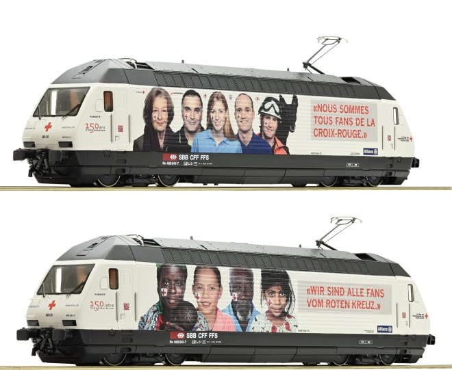 Electric locomotive Re 460 Red Cross Digital with Sound<br /><a href='images/pictures/Roco/232496.jpg' target='_blank'>Full size image</a>